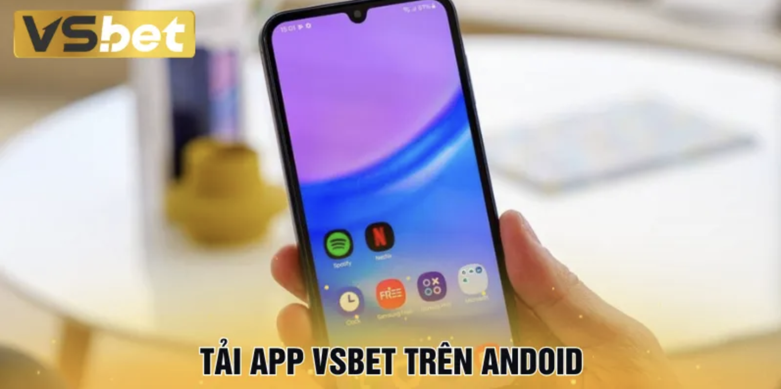 Giao diện app Vsbet trên điện thoại